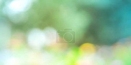 Photo for Green nature blurred background with bokeh light. - Royalty Free Image