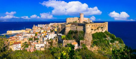Photo for Italy travel. Gaeta - beautiful coastal town in Lazio region. cityscape with medieval castle and the sea. - Royalty Free Image