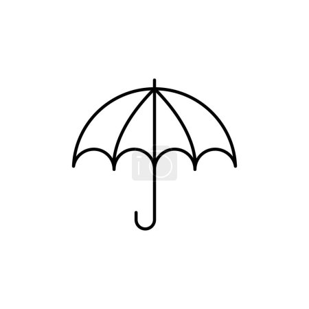 Téléchargez les photos : Modèle d'illustration de conception d'icône vectorielle parapluie - en image libre de droit