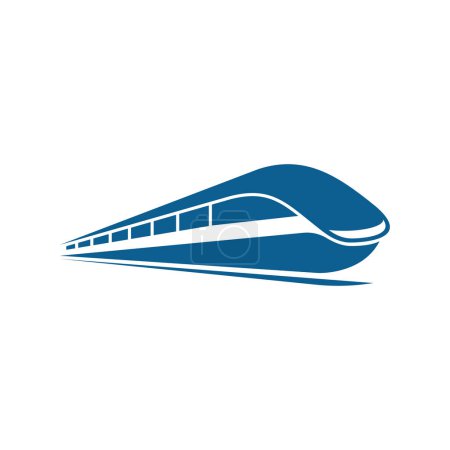 Téléchargez les photos : Illustration de conception d'icône de vecteur de train rapide Modèle - en image libre de droit