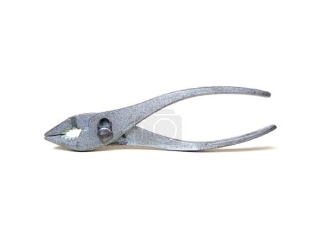 Photo for Adjustable pliers isolated on white background. Close up of  handyman tool. - Royalty Free Image
