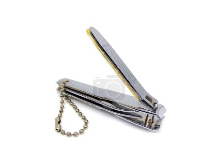 Photo for Nail clipper or nail cutter isolated on white background. - Royalty Free Image