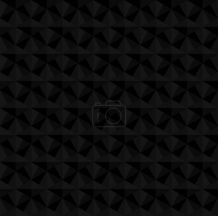 Abstract geometric shape seamless pattern background vector. Black arrow head, diamond, triangles repeating pattern.