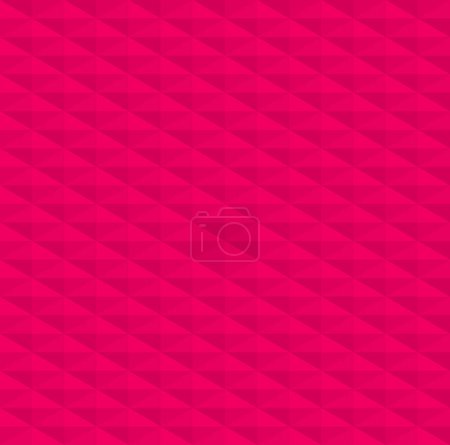 Forma geométrica abstracta sin costura patrón vector de fondo. Cubos de color rosa 3d, diamantes, rombo, hexágonos patrón de repetición.