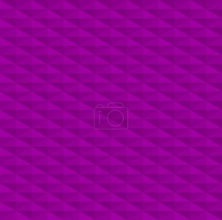Abstract geometric shape seamless pattern background vector. Purple 3d cubes, diamonds, rhombus, hexagons repeating pattern.
