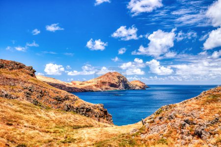 Photo for Madeira Island Landscape, View of Ponta de Sao Lourenco during a Sunny Day, Portugal - Royalty Free Image