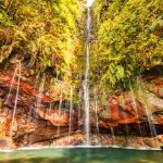 25 Fontes Falls on the Levada Trail, Madeira Island, Portugal