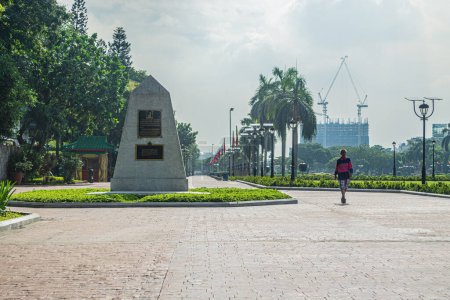 Photo for Rizal  Park, Manila, Philippines July 2, 2014: One of the monuments at the Rizal Park in Manila, Philippines - Royalty Free Image