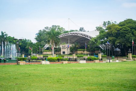 Photo for Rizal Park, Manila, Philippines July 2, 2014: The Rizal Park Open Air Auditorium at the Rizal Park in Manila, Philippines - Royalty Free Image