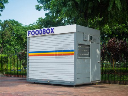 Photo for Rizal Park, Manila, Philippines July 2, 2014: One of the stores called Food Box at the Rizal Park in Manila, Philippines - Royalty Free Image