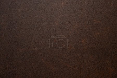 Photo for Genuine, natural, artificial brown leather texture background. Luxury material for header, banner, backdrop, wallpaper, clothes, furniture and interior design. ecological friendly leatherette. - Royalty Free Image