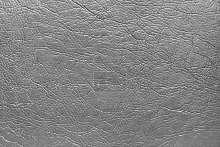 Photo for Genuine gray leather texture, natural animal skin, luxury vintage cowhide background. Eco friendly leatherette, faux leather rough structure. Wallpapere, backdrop, copy space - Royalty Free Image