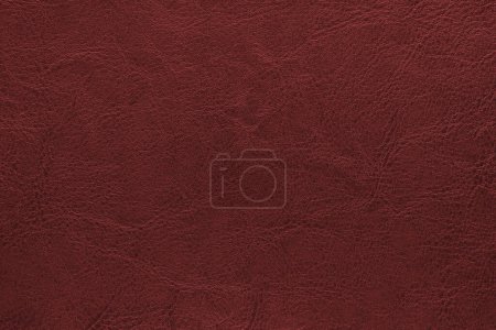 Photo for Genuine red leather texture, natural animal skin, luxury vintage cowhide background. Eco friendly leatherette, faux leather. Wallpapere, backdrop, copy space - Royalty Free Image