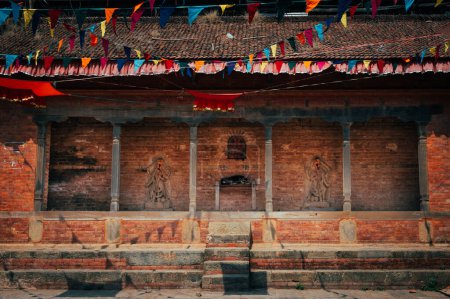 Photo for A landscape around Changu Narayan, a historic Hindu temple, is situated atop a tall hill in the Changunarayan Municipality of Bhaktapur, Kathmandu Valley, Nepal. - Royalty Free Image