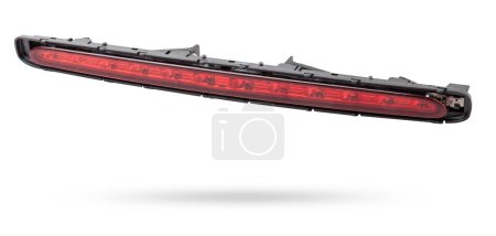 Close-up on an isolated led rear stop light taillamp of a car on white background. Spare parts for repair vehicles.