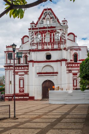 Foto de Iglesia de Santo Domingo de Guzmán en el pueblo de Chiapa de Corzo en Chiapas, uno de los pueblos mexicanos magicos - Imagen libre de derechos