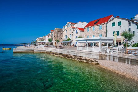 Photo for Old town of Primosten a fishing village in Croatia near Sibenik - Royalty Free Image