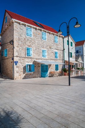 Stone House in the old town of Primosten, fishing village in Croatia