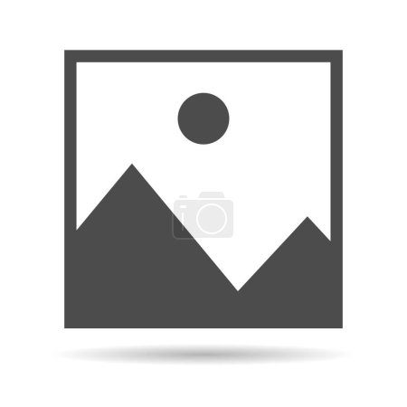 Illustration for No image vector symbol shadow, missing available icon. No gallery for this moment placeholder . - Royalty Free Image