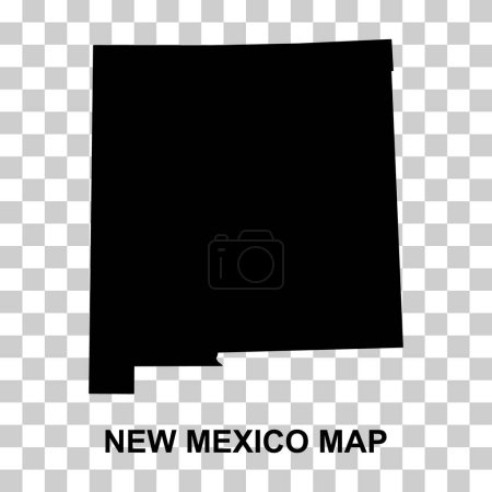 Ilustración de New Mexico map, united states of america. Flat concept icon symbol vector illustration . - Imagen libre de derechos