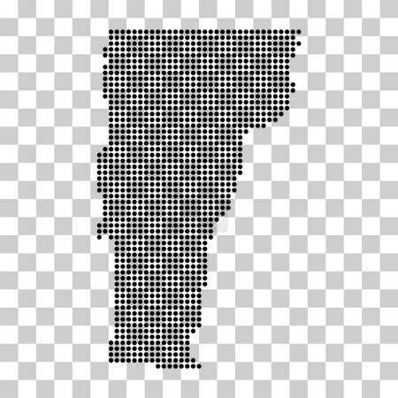 Ilustración de Vermont forma de mapa, estados unidos de América. Icono concepto plano símbolo vector ilustración . - Imagen libre de derechos