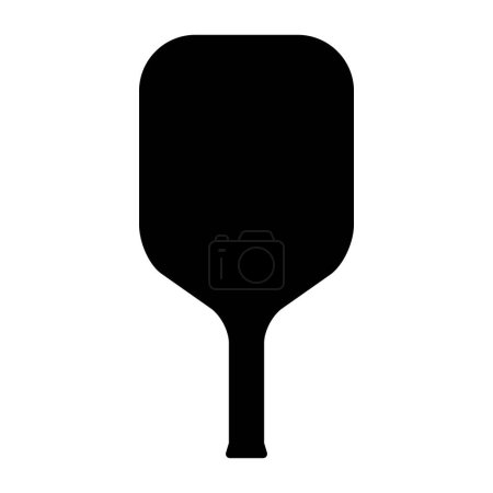 Illustration for Pickleball racket sport, indoor paddle icon, web flat symbol vector illustration . - Royalty Free Image