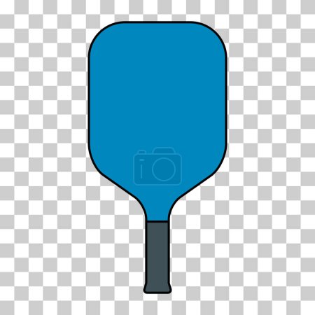 Deporte de raqueta Pickleball, icono de paleta interior, ilustración de vector de símbolo plano web .