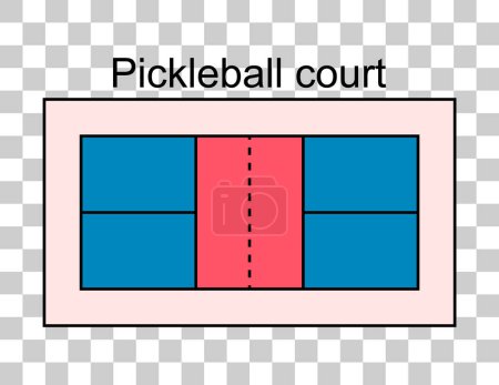 Pickleball racket sport, indoor court paddle icon, web flat symbol vector illustration .