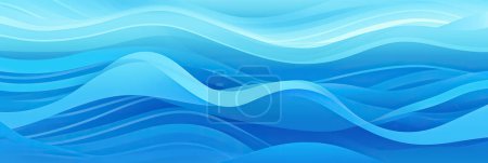 Foto de Banner o encabezado de fondo de patrón de onda azul astracto - Imagen libre de derechos