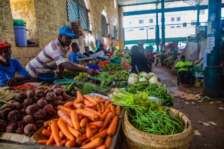 Photo for DIani Mombasa Kenya 18 oktober 2019. the oldest food market in Mombasa where you can buy fruits - Royalty Free Image