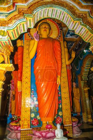 Photo for Balapitya Purana Viharay, Sri Lanka. 07. 02. 2023 Sri Pushparama temple interior. figures depicting entire history Buddha, starting from birth. - Royalty Free Image