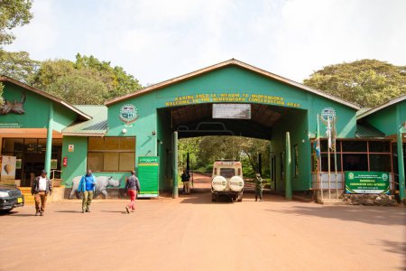 Téléchargez les photos : Arusha, Tanzanie, Afrique. 04 février 2022. entrée principale de la réserve nationale tanzanienne Ngorongoro - en image libre de droit