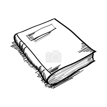 Doodle book. Hand drawn sketch style. isolated on white background. vector illustration