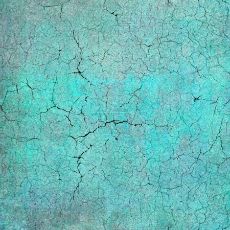 Photo for Blue paint texture, abstract background - Royalty Free Image