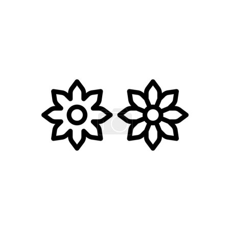Illustration for Black line icon for similar - Royalty Free Image