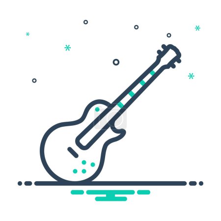 Illustration for Mix icon for gibson - Royalty Free Image