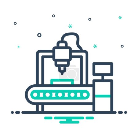 Illustration for Mix icon for manufacturers - Royalty Free Image