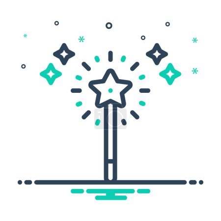 Illustration for Mix icon for effect - Royalty Free Image
