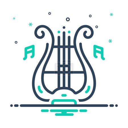 Illustration for Mix icon for symphony - Royalty Free Image