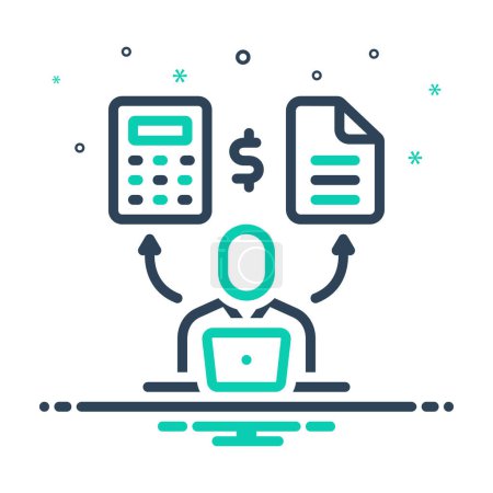 Mix icon for accountant