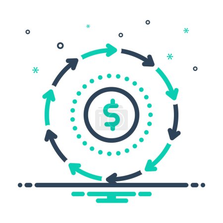 Mix icon for cash flow 