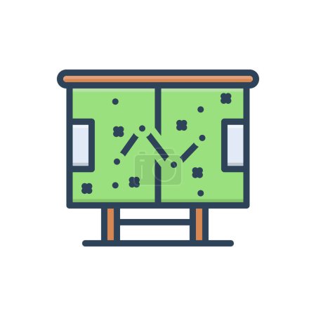 Color illustration icon for strategy 