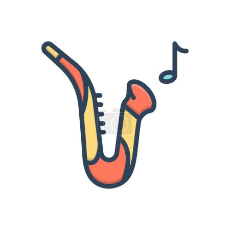 Color illustration icon for instrumental 
