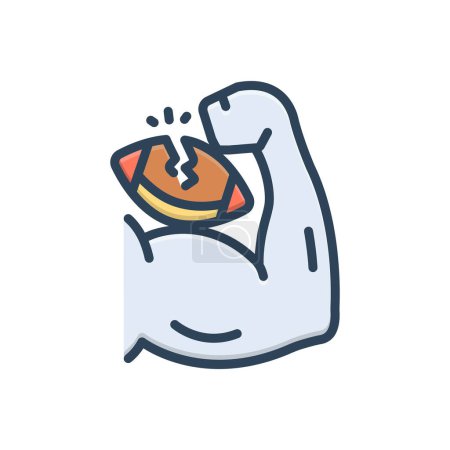 Color illustration icon for robust 