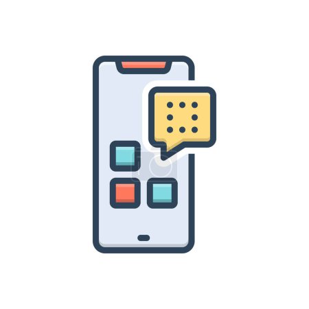 Color illustration icon for deleted 