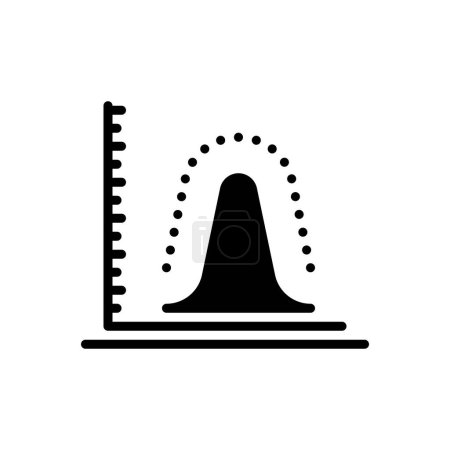 Black solid icon for probability 