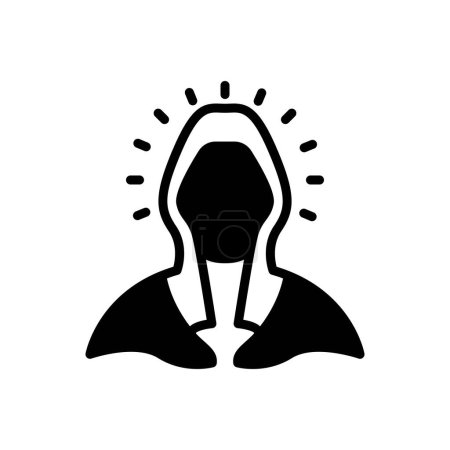 Black solid icon for marion 