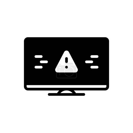 Black solid icon for warnings 