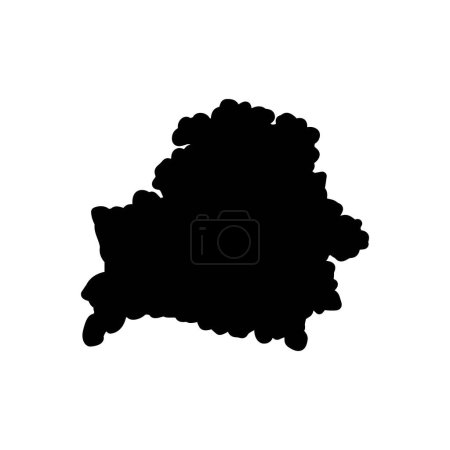 Téléchargez les illustrations : Icône solide noire pour belarus - en licence libre de droit
