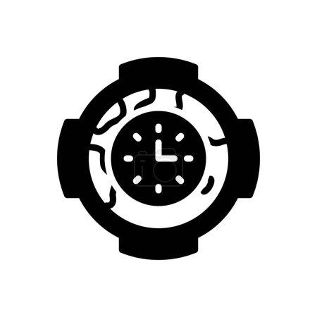 Black solid icon for gmt 